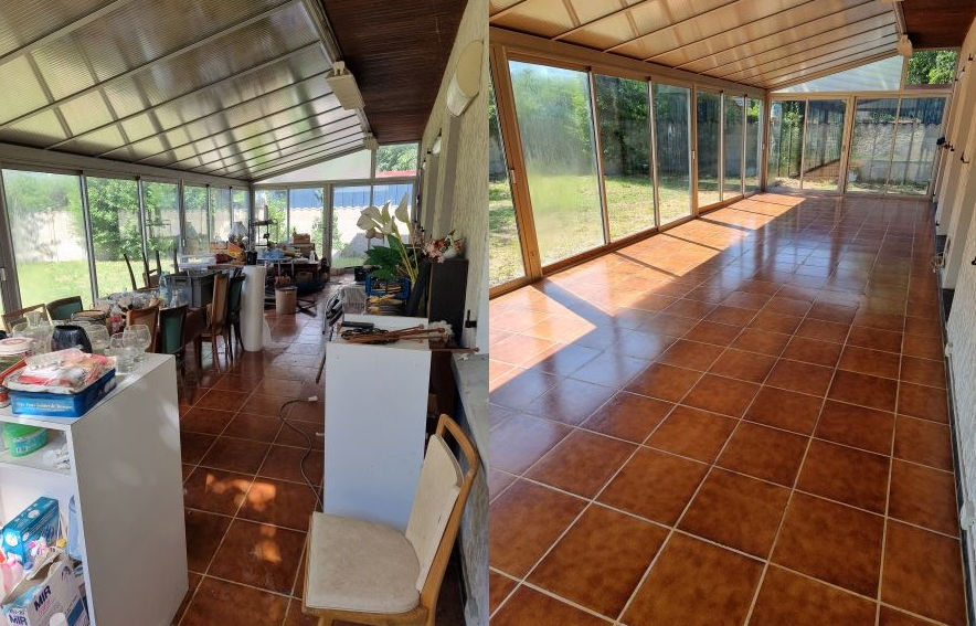 Débarras Maisoneuf : pièce encombrée puis vidée